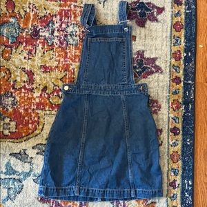 Juniors denim overall dress